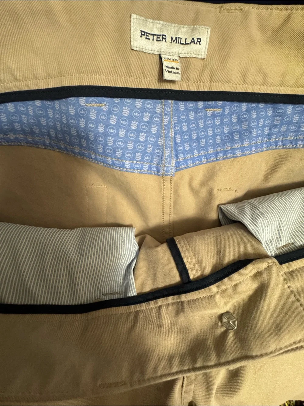 Peter Millar Men's Taupe Chinos
